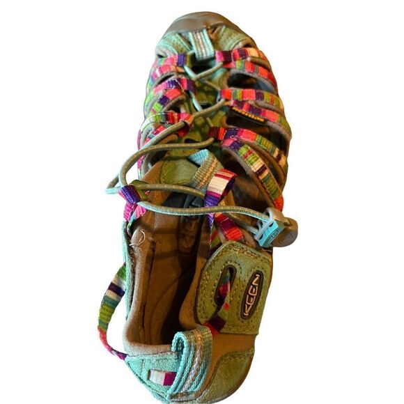 Keen Kids Multicolor Whisper Raya Fusion Beach Outdoor Sport Sandals Size 4 - Picture 3 of 7